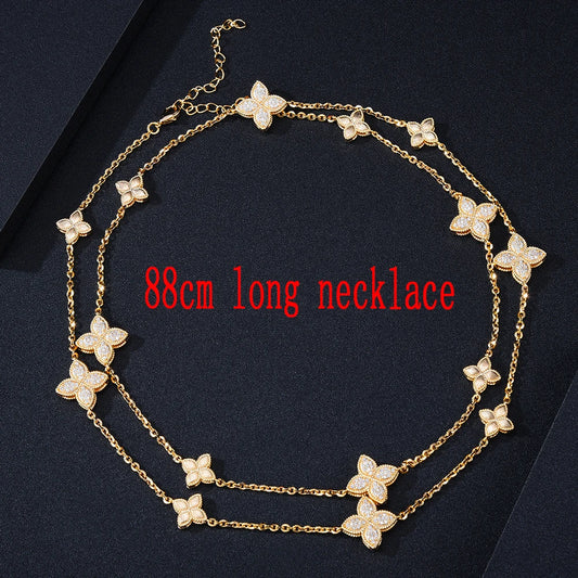 Lucky Flower Necklace for Women & Girls